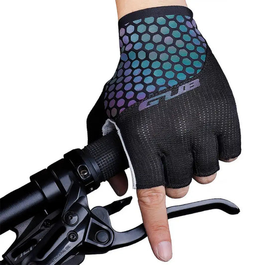 Fahrradhandschuhe fingerlos mit Leider