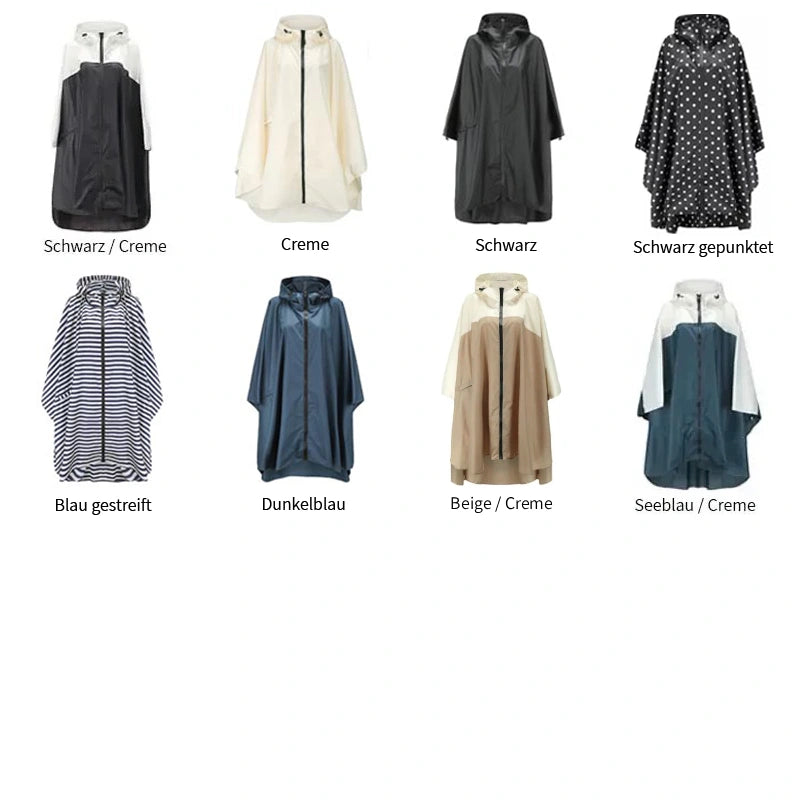 Regenponcho Damen Fahrrad Auswahl von vielen Farben