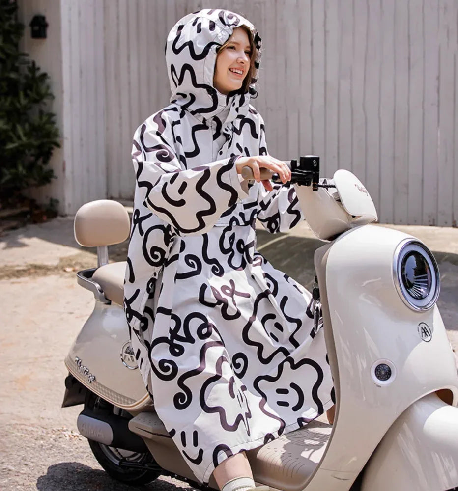 Raincoat oversize women and men - long and elegant