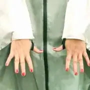 Regenponcho mit Schlaufe Finger Daumen