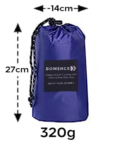 Aufbewahrungstasche Regenponcho blau