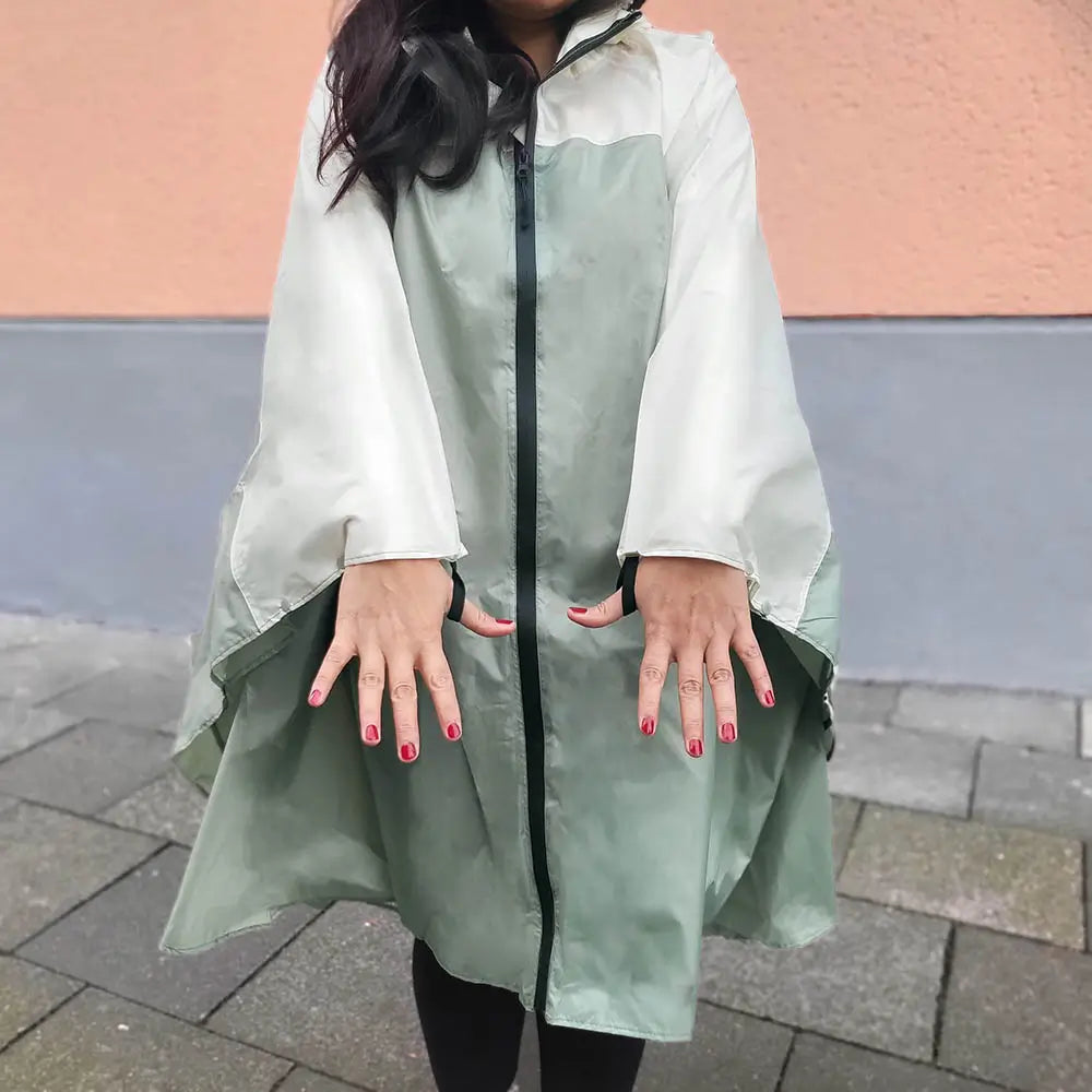 Regencape Ärmellos, Regenponcho für Fahrrad, elegant und stylisch