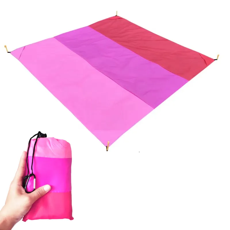 Picknickdecke pink oder Stranddecke kleines Packmaß leicht Damen
