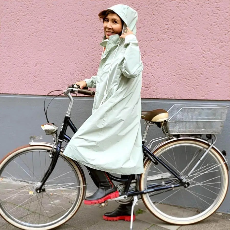 Regenmantel Fahrrad lang