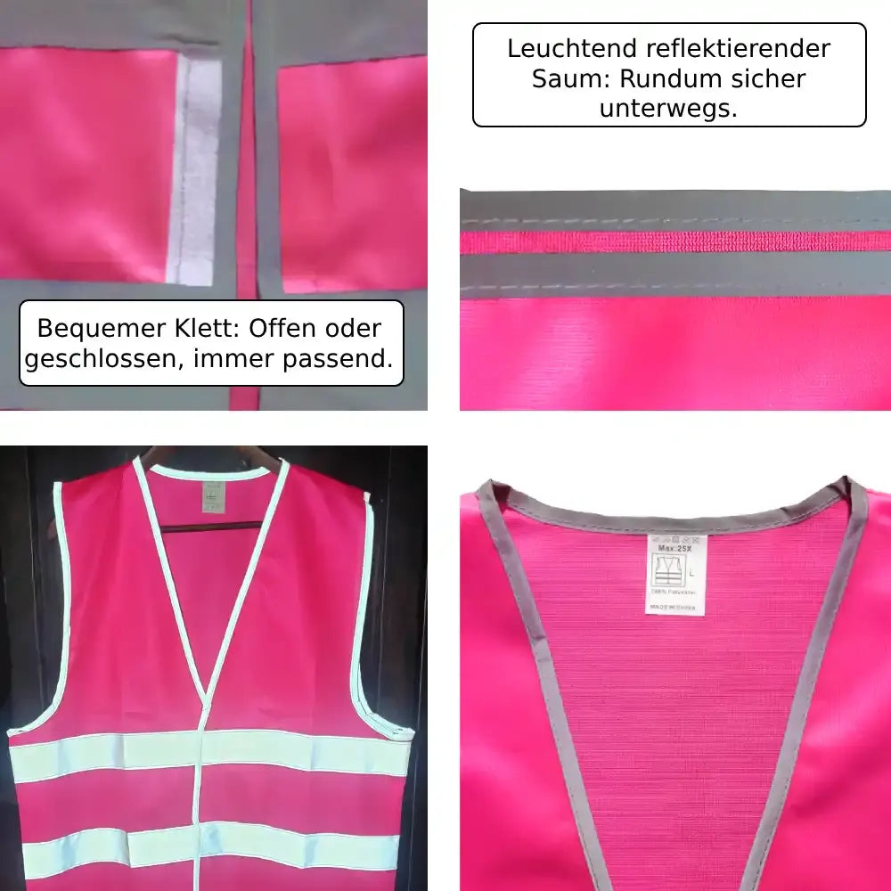 fahrradweste damen neon Pinke Weste für Damen & Fahrrad – Bomence