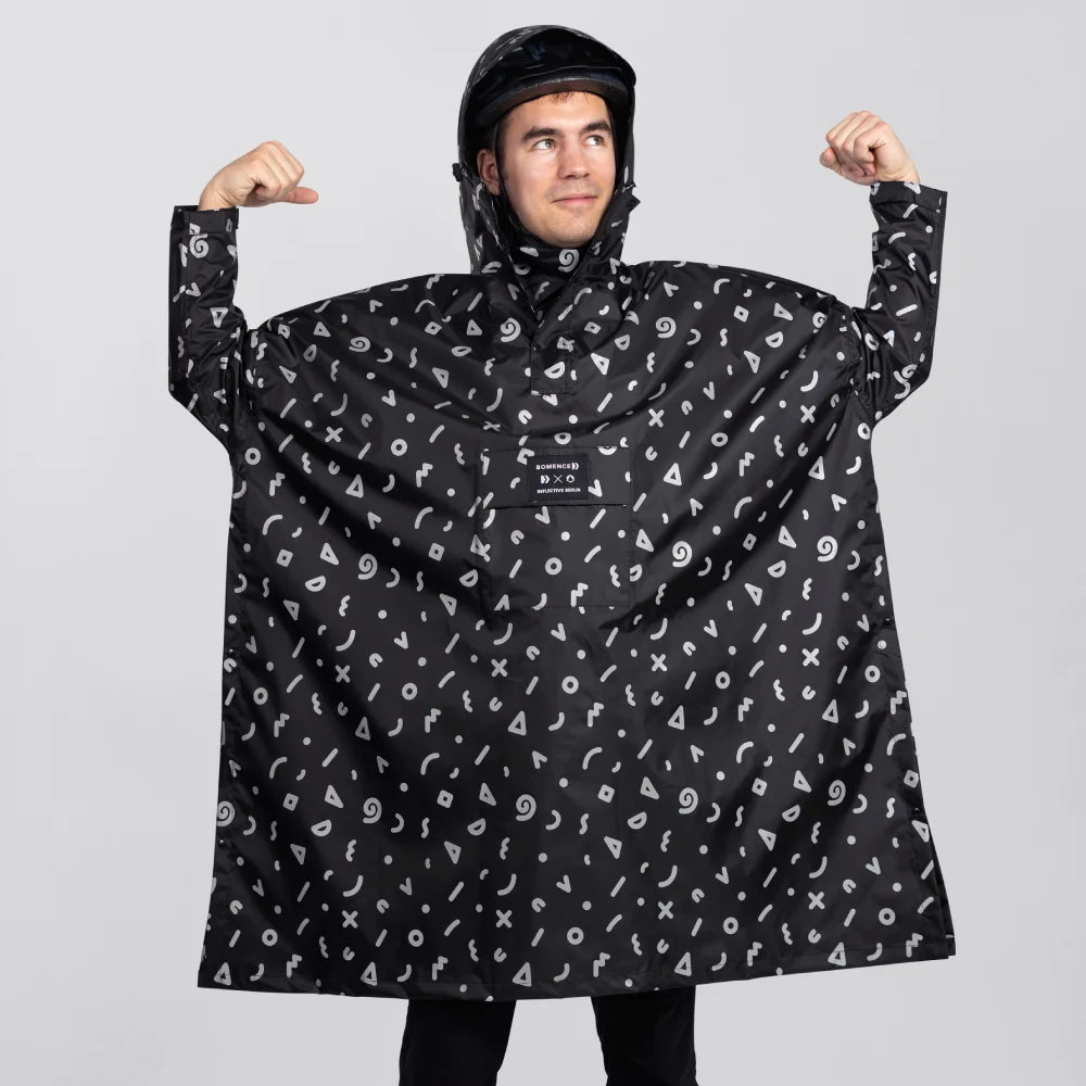 Reflektierender Regenponcho