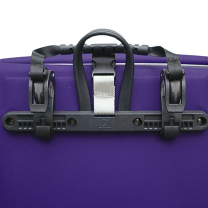 Pink bicycle pannier bag for women