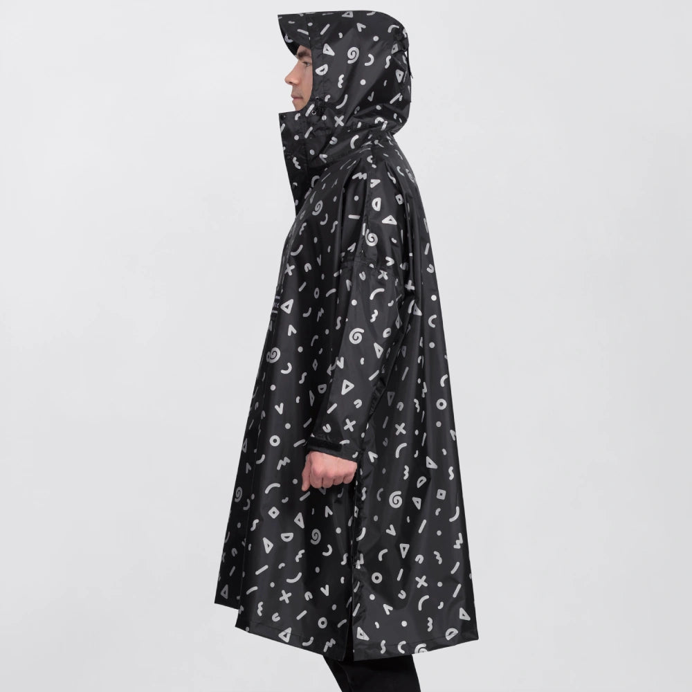 Reflektierender Regenponcho