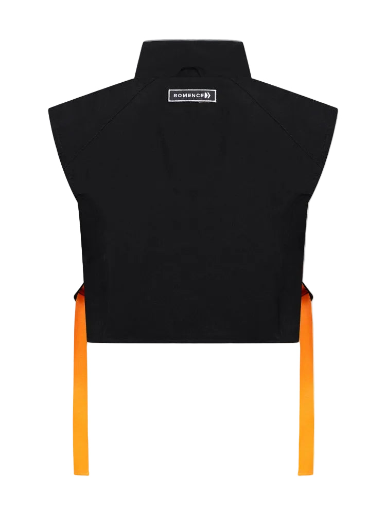 Bomence Wendeweste Fahrrad reflektierend schwarz