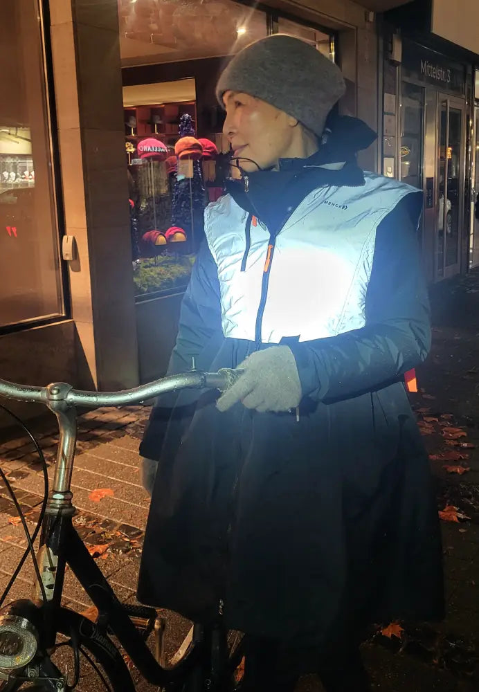 Reflektierende Weste fürs Fahrradfahren - Bomence Wendeweste "Good Spot"