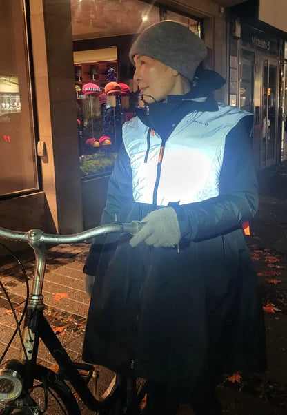 Reflektierende Weste fürs Fahrradfahren - Bomence Wendeweste "Good Spot"