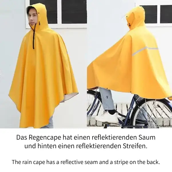 Regencape mit reflektierendem Saum