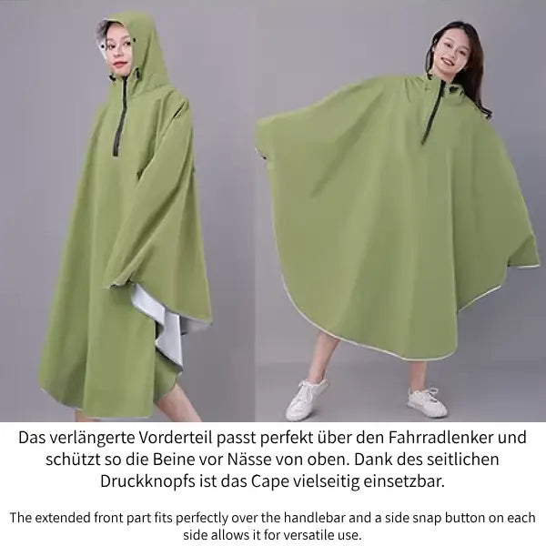 Regencape gruen Fahrrad Lenker