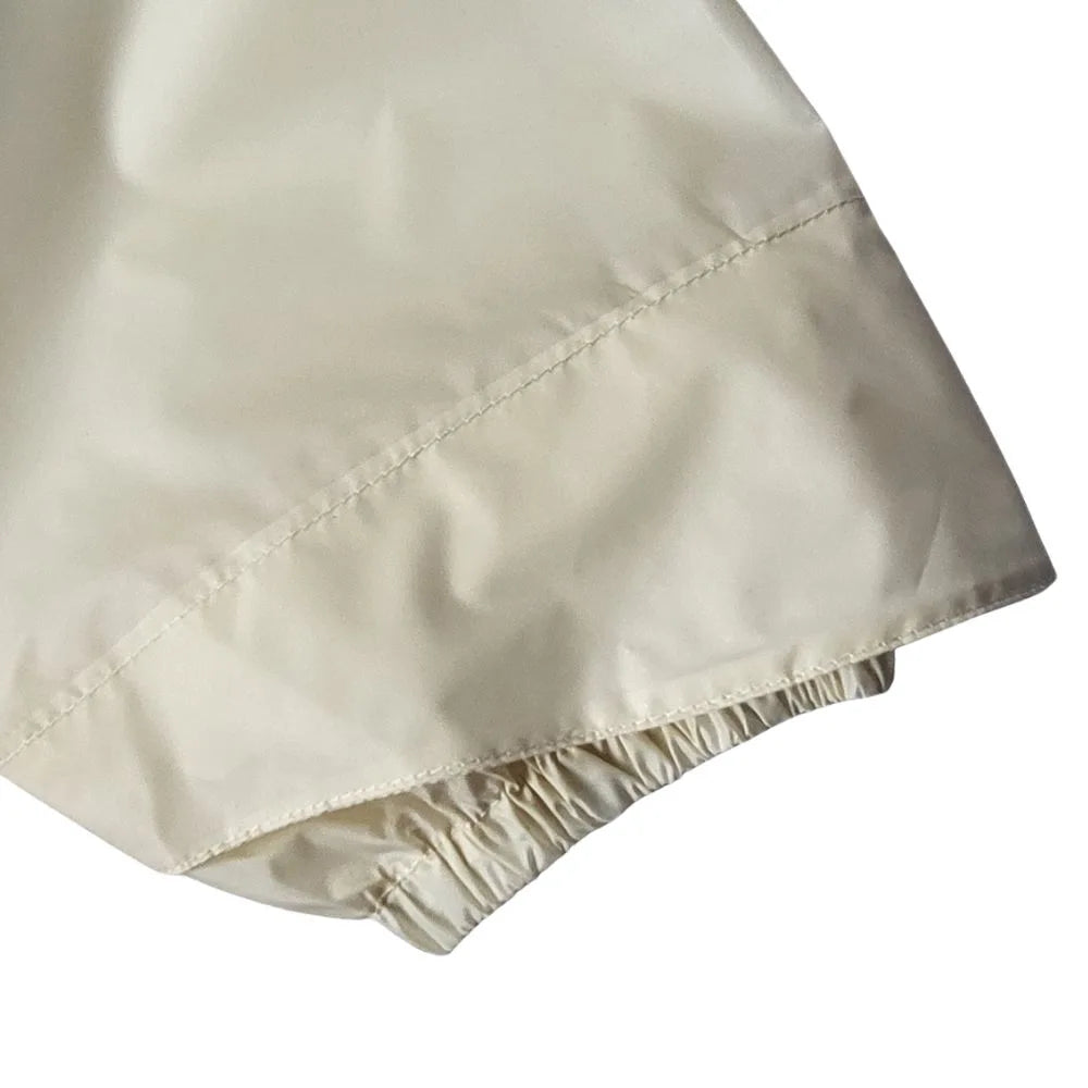 Regenponcho Ärmel mit Gummizug und Überschlag in weiss