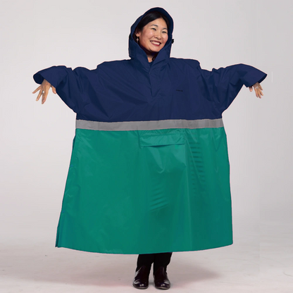 regenponcho extra lang und weit für große Größen