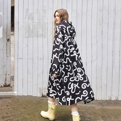 Raincoat oversize women and men - long and elegant
