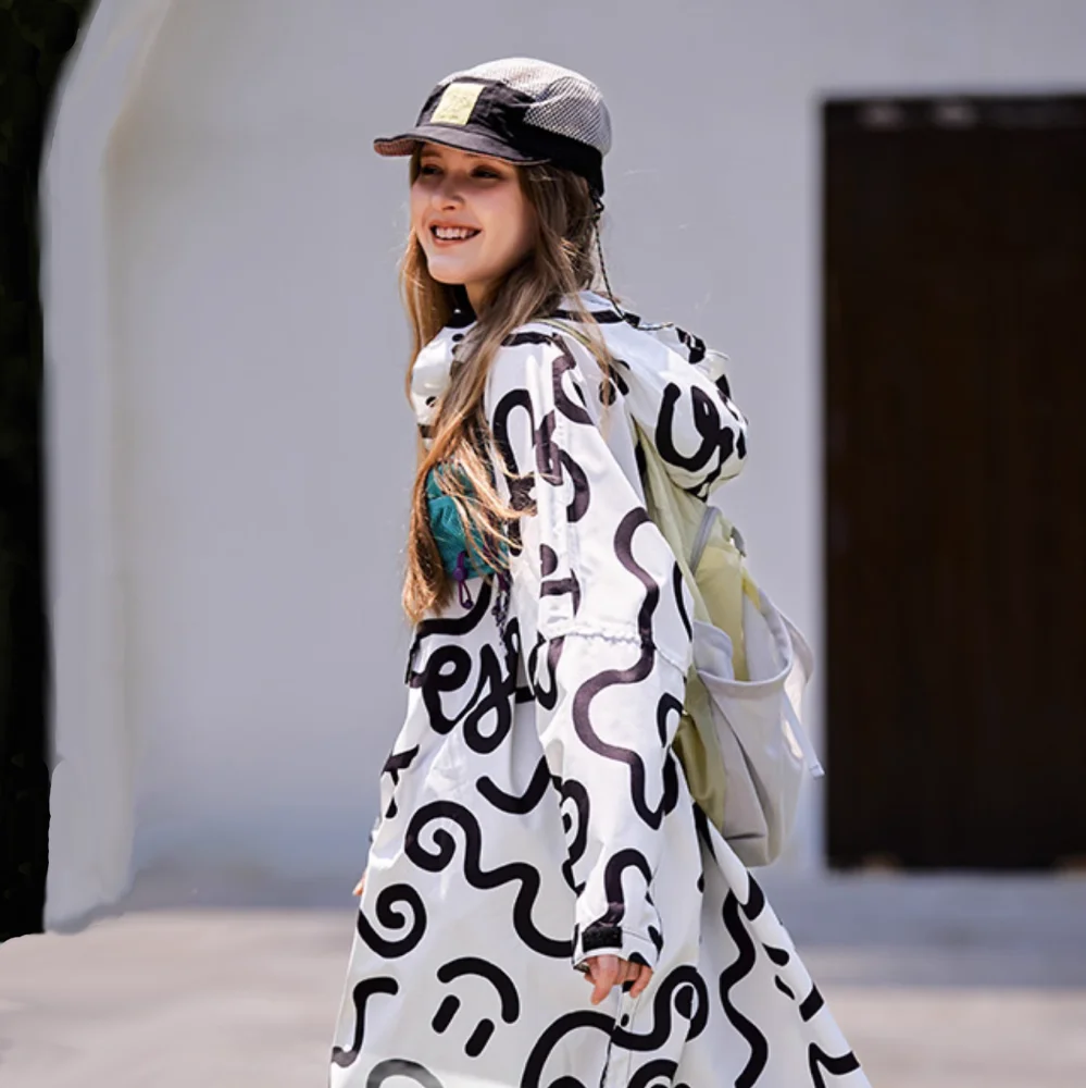 Raincoat oversize women and men - long and elegant