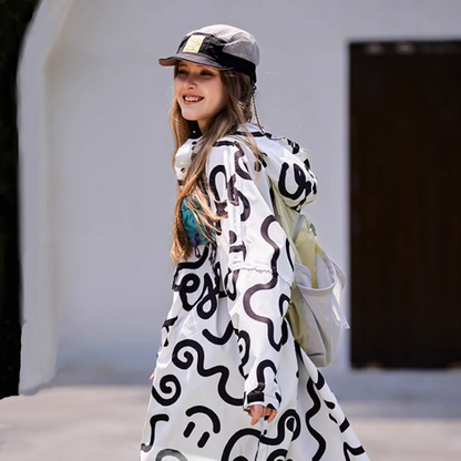 Raincoat oversize women and men - long and elegant