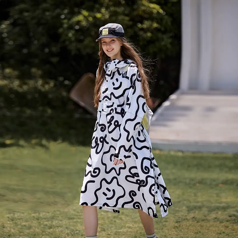 Raincoat oversize women and men - long and elegant