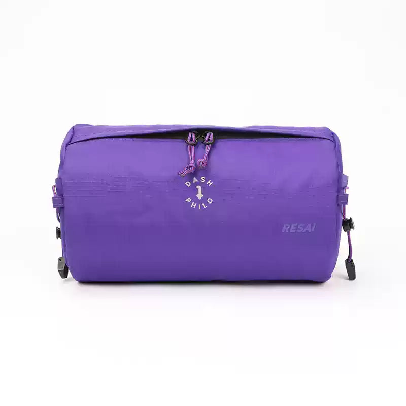 runde Lenkertasche fürs Fahrrad lila