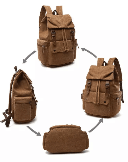 Brauner-Canvas-Rucksack-Retro-STyle