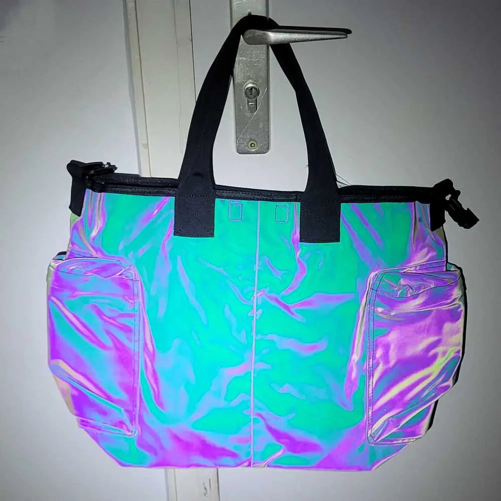 Rückseite Reflektierende Tasche Shopper Bag