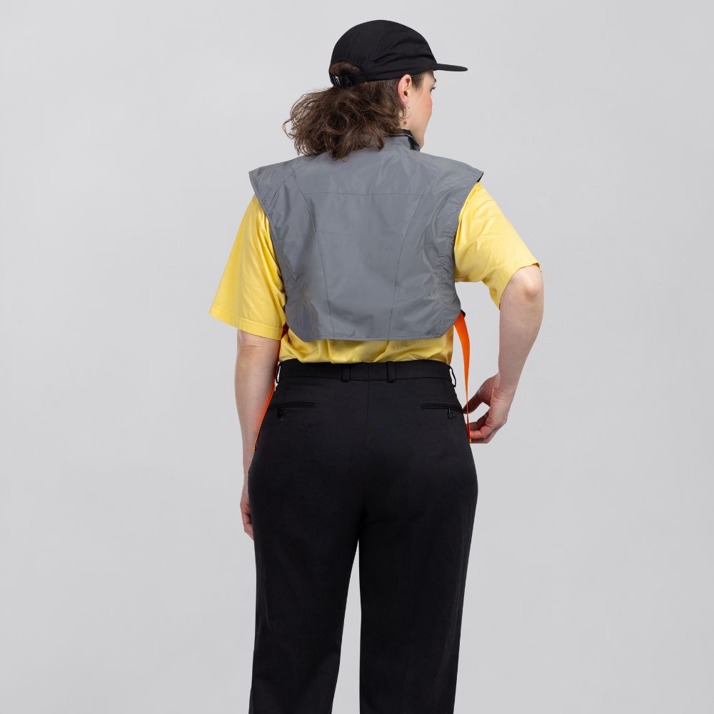 kurze reflektierende laufweste für damen und herren