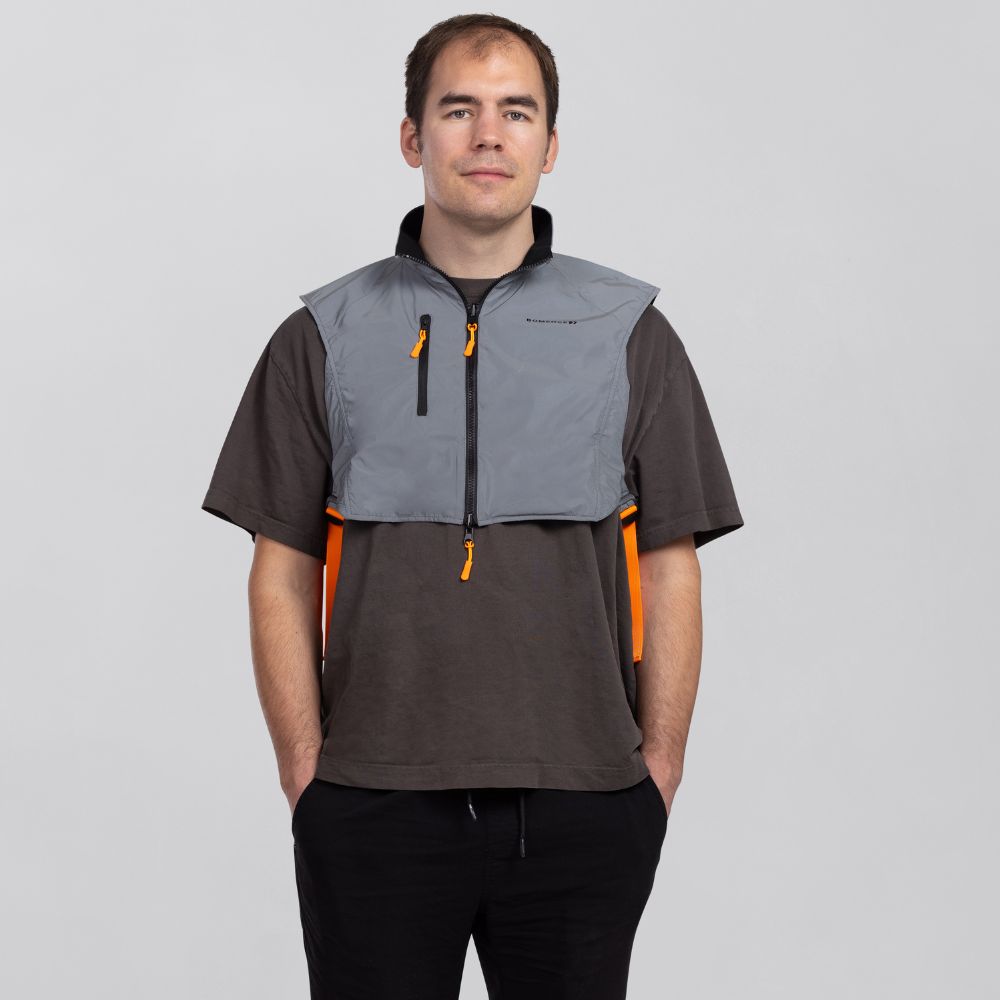extra kurze weste für rennradler mit trikot für herren