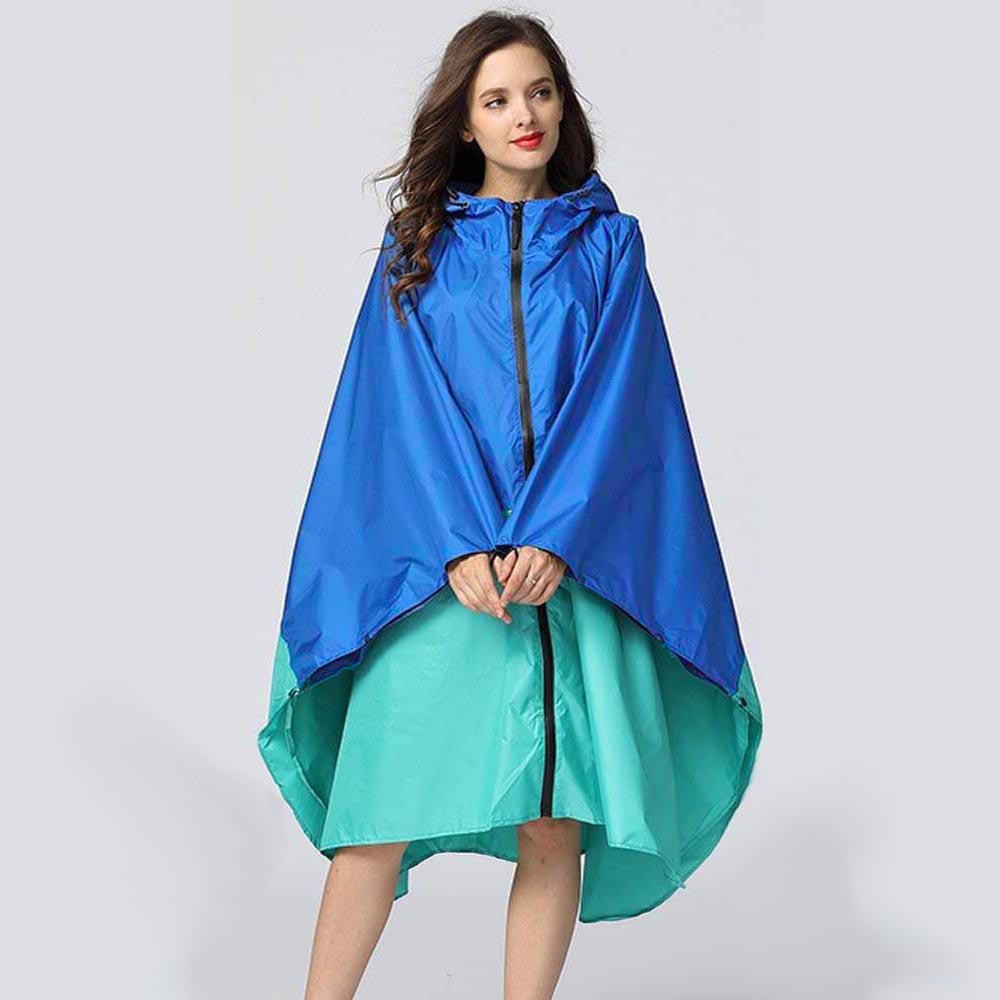 Colorful rain ponchos for cycling women