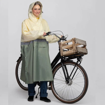 fahrrad regenponcho damen wasserdicht atmungsaktiv von Bomence