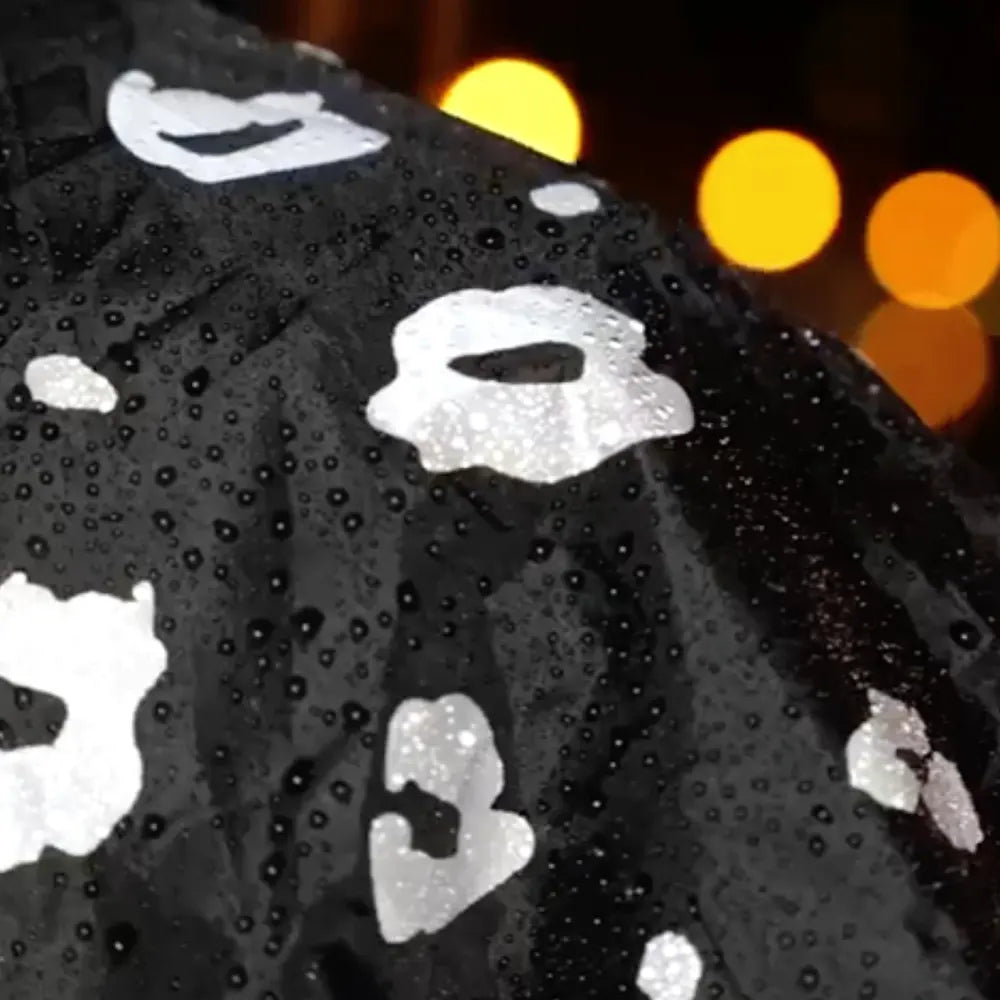 Regentropfen Regenjacke reflektierend wasserdicht