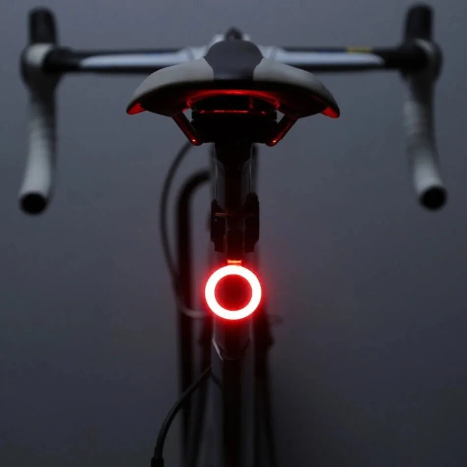 Fahrrad Fahrrad Rücklicht, WIEDERAUFLADBAR über USB, Hinteres  Sicherheitslicht, 5 herzförmige Modi