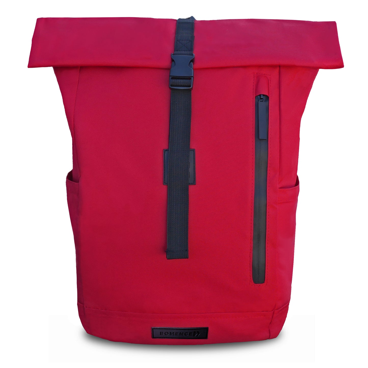 Recycelter Rolltop-Rucksack für Frauen in der Variante Rot.