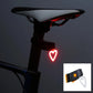 Fahrradlicht LED aufladbar mit USB Kabel Rückseite Fahrradsattel Herz
