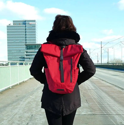 Ultra lightweight Backpack Red - Bomence Baseline Bicycle Backpack